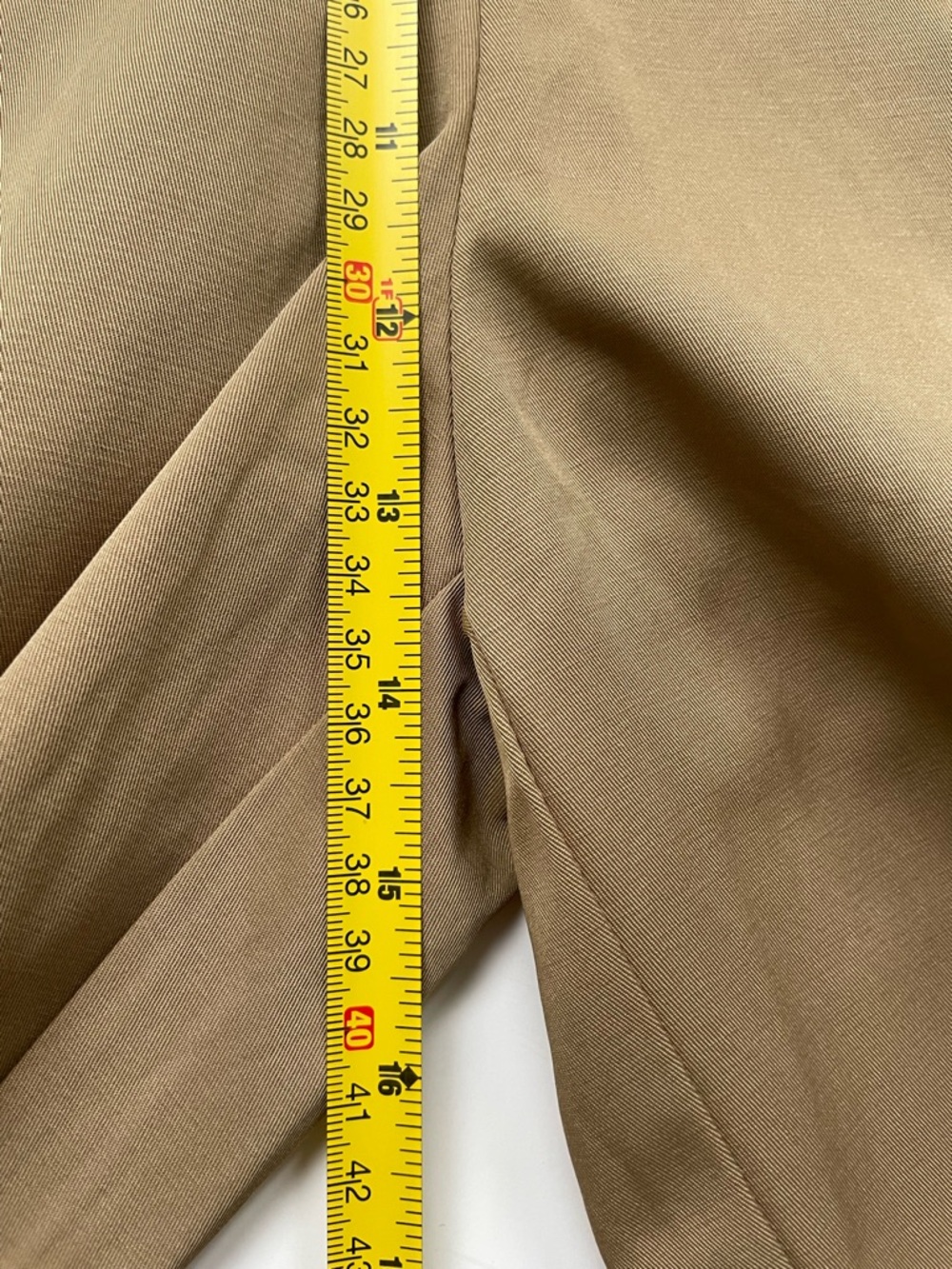 High-Waist Wide Leg Pants in Khaki - Picture 12 of 14